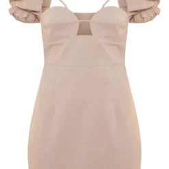 Robe Moulante Découpée Gris Pierre à Manches Bouffantes Et Détail Bonnets -Pas Cher Robe Tendre Magasin 491254ed7cbecada731b73ff4db69f43613f4b25 cnd5488 5