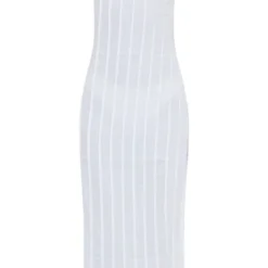 Robe Mi-longue Effet Lin Blanche Plissée Fendue Sur Le Côté -Pas Cher Robe Tendre Magasin 4c0b87b99b8337caa687e0c12e001497246629ab cnd5475 5