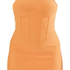 Robe Moulante Détail Corset Mandarine En Bandage à Bretelles Et Armatures -Pas Cher Robe Tendre Magasin 4c324d2b271e3fcad236c339fbeabd35c1433609 cnd2241 5