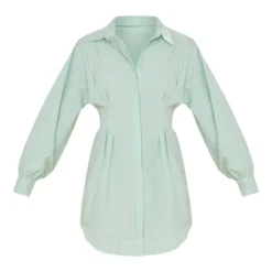 Robe Chemise Ajustée Vert Sauge Kaki à Manches Longues -Pas Cher Robe Tendre Magasin 5226f80133fd26b5f9c59aafe55d6a24eb92a5c0 cne1923 5