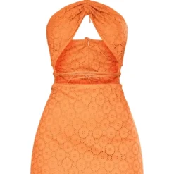 Robe Moulante Rouille En Broderie Anglaise à Découpes Et Bretelles -Pas Cher Robe Tendre Magasin 54c4796f286d3ce6ebbb8e8616a07050858ae835 cnd5895 5