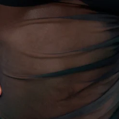 Robe Mi-longue En Mesh Noir à Imprimé Dégradé Sans Manches -Pas Cher Robe Tendre Magasin 55b89fbe97bf9708bdb2e5e6dd5155893593b321 cnd0038 4