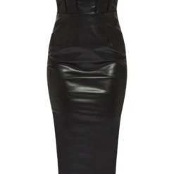 Robe Mi-longue En Similicuir Noir à Ourlet Pointu 9 Robe Mi-longue En Similicuir Noir à Ourlet Pointu -Pas Cher Robe Tendre Magasin 5749b5037053f2954f82067ed11e0e69901c2e73 cnb7435 5