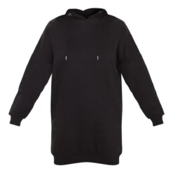 Robe Pull Noire à Capuche Oversize -Pas Cher Robe Tendre Magasin 5ec61e99b7085937902f90f90521f1a3d4695f0f cmf1241 3
