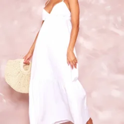 Robe Babydoll Longue Blanche à Bretelles Et Superpositions -Pas Cher Robe Tendre Magasin 61b037755f21e00ba33299d644770105ed5dad6d cne1529 3