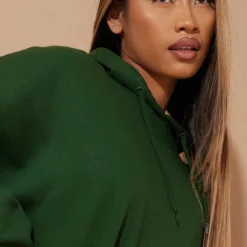 Robe Pull Oversize En Sweat Vert Forêt à Capuche -Pas Cher Robe Tendre Magasin 62dae1f8e2634c6ad86b923ee69dca1b36eeae3c cmv4109 5