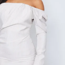 Robe Moulante Gris Pierre Effet Lin Plissée à Liserés Et Col Bardot 8 Robe Moulante Gris Pierre Effet Lin Plissée à Liserés Et Col Bardot -Pas Cher Robe Tendre Magasin 6589ee3e04ee623782029354420ff4d592c652ef cnd2225 4