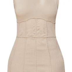 Robe Moulante Côtelée Gris Pierre à Corset Et Détail Coutures -Pas Cher Robe Tendre Magasin 65922eb4252a4593e0641875b02142e196644c38 cnd5499 5