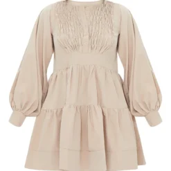 Robe Babydoll En Maille Gris Pierre Volantée à étages -Pas Cher Robe Tendre Magasin 65dcc929f8f74dca51ebb633f1e66f01201e1bf6 cmt9402 6