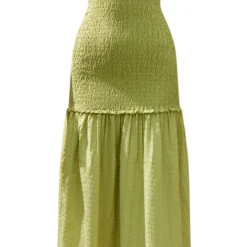 Robe Longue Bustier Froncée Vert Citron à étages 9 Robe Longue Bustier Froncée Vert Citron à étages -Pas Cher Robe Tendre Magasin 65f699b5319e6f969acf0ea52d6281724195c433 cne2861 5
