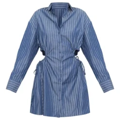 Robe Chemise Bleu Foncé à Taille Froncée Et Découpée 9 Robe Chemise Bleu Foncé à Taille Froncée Et Découpée -Pas Cher Robe Tendre Magasin 66d5ac162c80df60f9c3ff93b3055e9d29957359 cnd4048 5