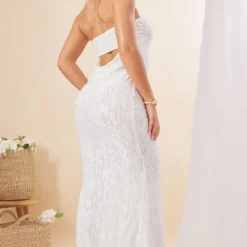 Robe Longue Bustier Texturée Blanche Métallisée à Dos Bénitier 9 Robe Longue Bustier Texturée Blanche Métallisée à Dos Bénitier -Pas Cher Robe Tendre Magasin 683b0832f3c88ae36e8a7225a05bda55b5e03c20 cnd7639 1