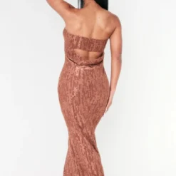 Robe Longue Bustier Texturée Marron Chocolat Métallisée à Dos Bénitier 7 Robe Longue Bustier Texturée Marron Chocolat Métallisée à Dos Bénitier -Pas Cher Robe Tendre Magasin 6b743be9c95cd7d6f5a59cfa79f942b88f016d38 cnd7637 1
