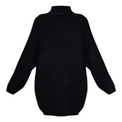 Robe Pull En Maille Tricot Noir Profond à Col Roulé -Pas Cher Robe Tendre Magasin 6ba6938de960c68812799c19e4ef65a8fa7f0d84 cnc0962 5