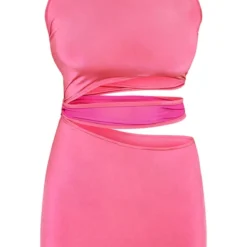 Robe Moulante Rose Vif Sans Manches à Découpes Multiples -Pas Cher Robe Tendre Magasin 6cb79a5b2bf2cf7e388f8be5de59e16401fb1f7d cnd7727 5