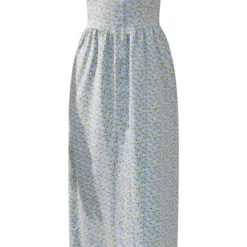 Robe Mi-longue Bleue Fleurie à Détail Corset -Pas Cher Robe Tendre Magasin 6e9b3c6dd36ffa678dd17421721f3b993349e1c3 cnd2017 5