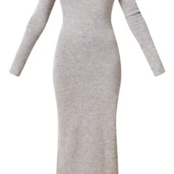 Robe Longue En Maille Tricot Luxe Café Au Lait Ouverte Dans Le Dos -Pas Cher Robe Tendre Magasin 7092d07dd6feffaab2eec25148490c8082994681 cnb1390 5