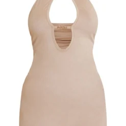 Robe Moulante En Suédine Camel à Col Montant Et Détail Chaîne -Pas Cher Robe Tendre Magasin 70e50c17a10077522175a5523fa2d35eb29a7f3b cnd5938 5