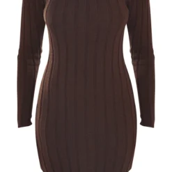 Robe Pull En Maille Tricot Chocolat à Ourlet Tombant -Pas Cher Robe Tendre Magasin 70f2c0991d5241048c72ccd2ad7a1603a74916de cnc0941 5