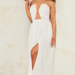 Robe Longue Blanche En Effet Lin à Dos Nu Et Décolleté -Pas Cher Robe Tendre Magasin 71d1868a9726cbd771fde52ff55580aad04707e2 cnd8846 3