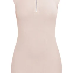 Robe Moulante Crème à Col Montant Et Demi-zip -Pas Cher Robe Tendre Magasin 71fca34f175b9219e056bb62fb52557e6beb7da5 cnd1290 5