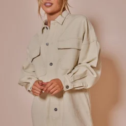 Robe Chemise Oversize En Jean Beige -Pas Cher Robe Tendre Magasin 729f38bfefde3676874264bc89b02730ed86c23a cnb8470 3