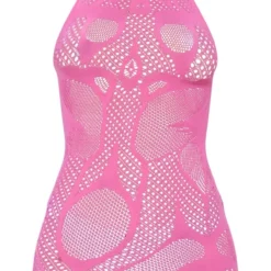 Robe Moulante Découpée Rose Sans Coutures à Col Montant -Pas Cher Robe Tendre Magasin 74035c8884afada5ac3bf53c509e6cf782b573f0 cnd2191 5