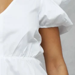 Robe Droite En Popeline Blanche à Manches Bouffantes 8 Robe Droite En Popeline Blanche à Manches Bouffantes -Pas Cher Robe Tendre Magasin 76069ff829060186026a546fb5e2c02b23d4010c cnd4030 4