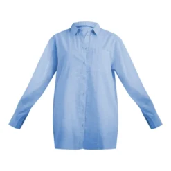 Robe Chemise Oversize Effet Lin Bleu Clair -Pas Cher Robe Tendre Magasin 77bb262abb4802a7c9c2819fa51c65c2f644b7dc cnd6438 5