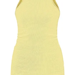 Robe Moulante Côtelée Vert Citron à Dos Nageur Et Contours -Pas Cher Robe Tendre Magasin 77cc2c6c8c0dd2a173b702eb3f49ffa680e307a6 cne1925 5