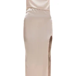 Robe Longue Satinée Champagne Fendue à Col Bénitier 9 Robe Longue Satinée Champagne Fendue à Col Bénitier -Pas Cher Robe Tendre Magasin 7c6af96c2248178277b00b31f6132496a934ead2 cnd0608 5