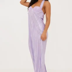 Robe Longue Très Plissée Lilas à Bonnets En Dentelle -Pas Cher Robe Tendre Magasin 8059249bbead5b0dba2d89acbc0fa72bfefc8a38 cnd2007 3