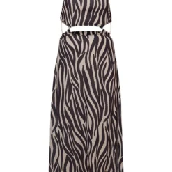 Robe Longue De Plage Gris Pierre Zébrée à Découpes Et Détail Cordes -Pas Cher Robe Tendre Magasin 866d8669434292fd76b33a7288272adbaa72fdd8 CMZ0133 5