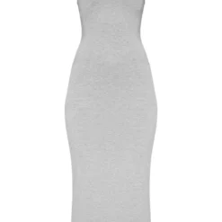 Logic Robe Longue Grise à Bretelles Et Côtés échancrés -Pas Cher Robe Tendre Magasin 87865add03bb0bd17fe661e973120b517bba7d70 cmd8637 3 1