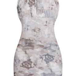 Robe Moulante Imprimé Abstrait Gris à Bretelles -Pas Cher Robe Tendre Magasin 8c28116e70342939623393a69a3342e898b747a8 cnd5775 5