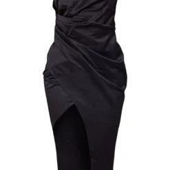 Robe Mi-longue Noire Satinée Plissée à épaule Unique 9 Robe Mi-longue Noire Satinée Plissée à épaule Unique -Pas Cher Robe Tendre Magasin 8c665dd7ed660c98c9e085a3695276d274bca94b cmv0452 6