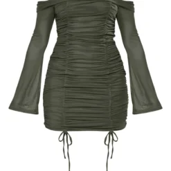 Robe Moulante En Mesh Kaki Très Froncée à Col Bardot 9 Robe Moulante En Mesh Kaki Très Froncée à Col Bardot -Pas Cher Robe Tendre Magasin 8d20d24bee38a6bd462775e079c158162f94458e cnc2270 5