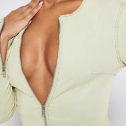 Robe Mi-longue Ajustée En Jean Délavé Javélisé à Zip Devant -Pas Cher Robe Tendre Magasin 901c9ccfa15b96c446ef505f0cde06dbad22f954 cnc5723 4