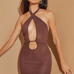 Robe Moulante Dos Nu En Maille Chocolat à Devant Croisé 7 Robe Moulante Dos Nu En Maille Chocolat à Devant Croisé -Pas Cher Robe Tendre Magasin 90392fb6919d0db245015a59f02e1ec2f938144f cmw9009 4