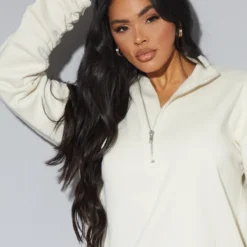 Zero Robe Pull En Sweat Gris Pierre à Zip Et Manches Froncées 8 Zero Robe Pull En Sweat Gris Pierre à Zip Et Manches Froncées -Pas Cher Robe Tendre Magasin 9205c806596ffa62b4e4943df98b764d6e094342 cmu7285 5