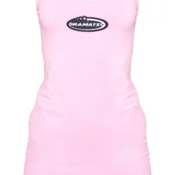 Robe Moulante Rose Vif à Badge Slogan -Pas Cher Robe Tendre Magasin 929503761ae39964bfb396a7efa3f7792d4c8cc8 cne6549 5