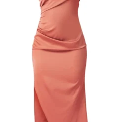 Robe Mi-longue Froncée Satinée Orange à Bretelles Et Détail Plié 9 Robe Mi-longue Froncée Satinée Orange à Bretelles Et Détail Plié -Pas Cher Robe Tendre Magasin 94683f0a96df0a660c9b09eb7004608af9808647 cnd7657 5
