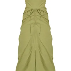 Robe Longue Bustier En Effet Lin Kaki Froncé 9 Robe Longue Bustier En Effet Lin Kaki Froncé -Pas Cher Robe Tendre Magasin 94e94a39506d83bfab79d2a804655dba517db342 cnd5927 5