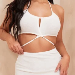 Robe Longue Très Côtelée Blanche à Taille Nouée Et Dos Nu -Pas Cher Robe Tendre Magasin 98d500a75e187de7e76bd51fb713802895b688a0 cmy4561 5