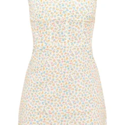 Robe Corset Moulante En Effet Lin Fleuri Multicolore -Pas Cher Robe Tendre Magasin 9b13a5345bfb3a8b08fd6d69e8fcd86935fbaf44 cnd5415 5