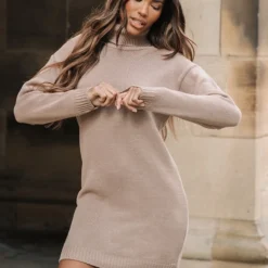 Robe Pull Café Au Lait Basique En Maille Tricot à Col Roulé 8 Robe Pull Café Au Lait Basique En Maille Tricot à Col Roulé -Pas Cher Robe Tendre Magasin 9ef5a111bd9e87fcde8318feaab8996237ce4b51 cmz8160 4