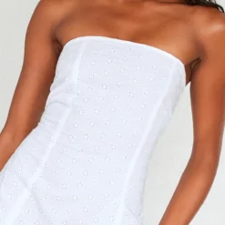 Robe Moulante Bustier En Broderie Anglaise Blanche -Pas Cher Robe Tendre Magasin a0ce3569dce1fee17b0751202dc557836820282f cnd5896 4