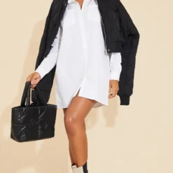 Robe Chemise Blanche à Manches Longues -Pas Cher Robe Tendre Magasin a5ea3592e31b4716afd2c8273b57688d70c0a335 cmt6177 4