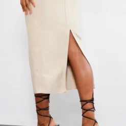 Robe Mi-longue Champagne à Détail Corset Bandage -Pas Cher Robe Tendre Magasin a8ce872c3122e624dbbb12d7fe7a8ba9904648ad cnb7995 4