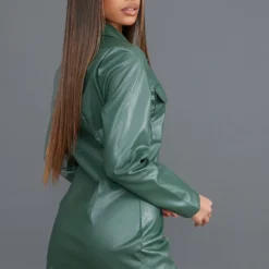 Robe Chemise En Similicuir Kaki à Boutons -Pas Cher Robe Tendre Magasin a9ca6f41637073545453ba9b4f6d7ab8c86af8d7 cnc6638 2